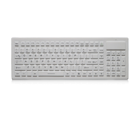 2.4GHz Wireless Medical Keyboard IP68 With Numeric Keypad Silicone Keyboard
