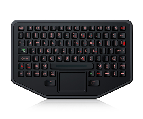 Ip68 Waterproof Ruggedized Silicone Industrial Keyboard For Harsh Environments