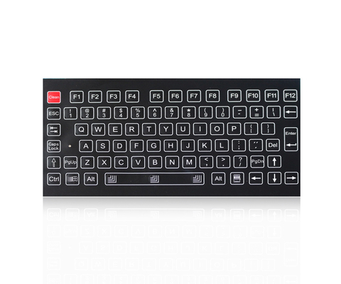 Compact Format Industrial Membrane Keyboard With Metal Dome Key Switch Technology