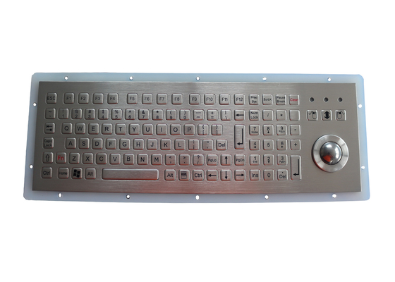 Numeric Keys Stainless Steel Keyboard USB PS2 With 25.0mm Trackball