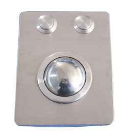 IP65 vandal proof metal trackball pointing device with 2 mouse buttons