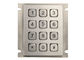 Bank ATM Matrix Panel Mount Keypad IP67 Rated 12 Keys Metal Stainless Steel