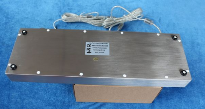 Metal Joystick Keyboard Stainless Steel Desktop with trackball mouse