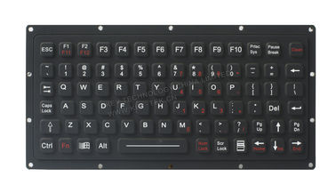 Black Rubber Material Military Panel Mount Keyboard With Oem And Fn Keys