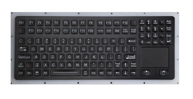 IP67 Balck Dynamic Waterproof Ruggedized Keyboard with Touchpad for Industrial Military Application