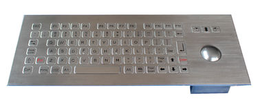 IP67 Waterproof 304 Stainless Steel Keyboard with 38.0mm Optical Trackball