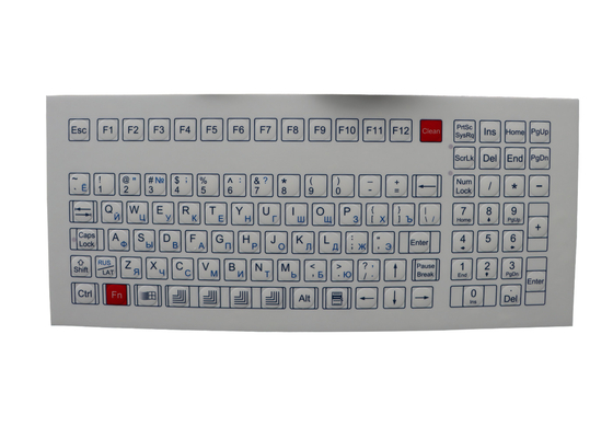 106 Keys Medical Hygienic Keyboard Industrial Custom Membrane Keyboard IP67 Dynamic Rated