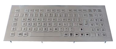 Front panel mount stainless Steel metal Kiosk Keyboard with 79 key , numeric keys