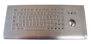 82 key wall mounting flat design metal kiosk keyboard with FN key and touchpad