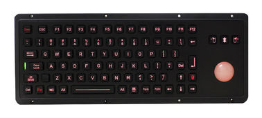 IP65 85 keys explosion proof black industrial keyboard with backlit trackball