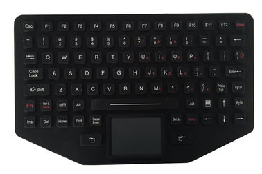 MIL-STD 461E/810F Military Keyboard With Sealed Touchpad Panel Mount