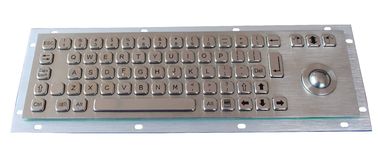 68 keys compact format IP65 static stainless steel keyboard with optical trackball