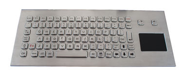 85 keys Stainless steel computer keyboard with touchpad for industrial kiosk