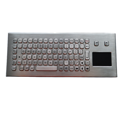83 keys stainless steel keyboard compact format IP68 sealed desktop with touchpad