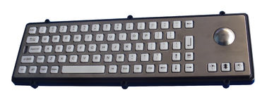 Blank transparent keys panel mount keyboard with mechnical optical laser trackball