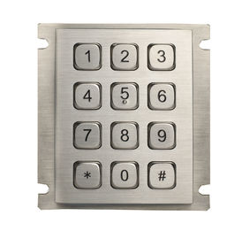 Industrial mini Rear Panel Mouting Steel Metal Numeric Keypad with USB or RS232 Interface