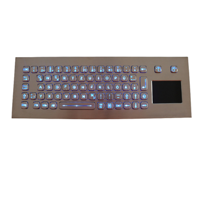 Ip67 Wired Illuminated Steel Keyboard Vandal Proof Waterproof Touchpad Industrial