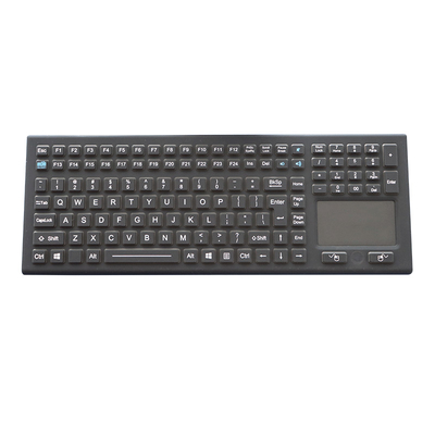 Medical Washable Rubber Silicone Industrial Keyboard With Touchpad