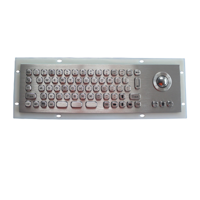 Vandal Proof Industrial Keyboard With Trackball PS2 USB Interface 68 Keys Compact