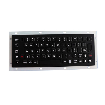 Brushed Black Titanium Industrial Keyboard Customized Metal Koisk Keyboard