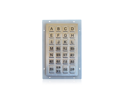 Dynamic IP65 Numeric Keypad  Waterproof Rugged Metal Keypad Stainless Steel