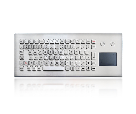 Integrated Ultra slim Industrial Keyboard With Touchpad for ticket vending machine