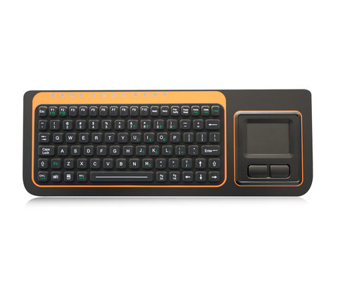 Ruggedized Tough Industrial Silicone Keyboard With Sealed Touchpad