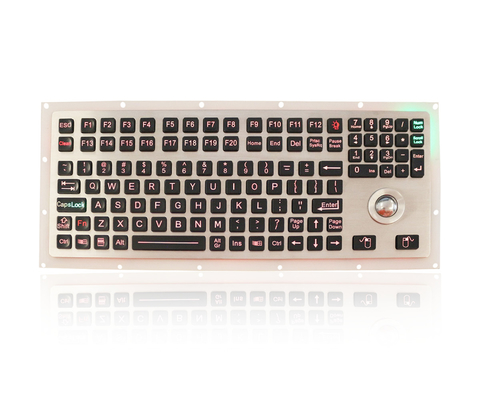Rugged Marine Keyboard Numeric IP65 Trackball Backlit Keyboard