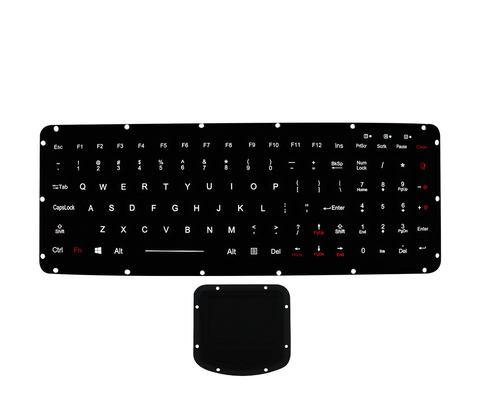 400DPI Resolutions Silicone Industrial Keyboard Backlight With Touchpad