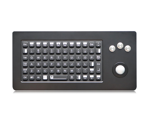 Waterproof 72 keys Rugged Keyboards Military With optical Trackball