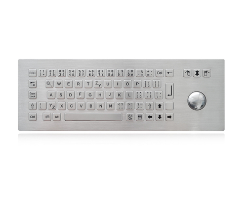 IP65 Static Rated Kiosk Keyboard With Trackball Vandal Resistant Keyboard