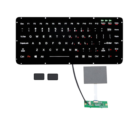 Integrated Silicone Rubber Keyboard With Backlight 2 External Mouse Keys