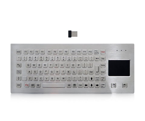 IP65 Metal Industrial 2.4G Wireless Keyboard With Touchpad Desktop Version