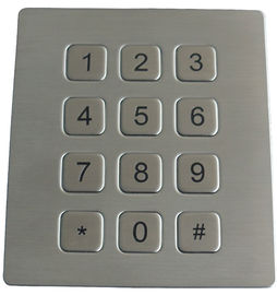 16 Keys Scrachproof Ps2 Metal Keypads Durable With 4 Holes Top Mounting Version