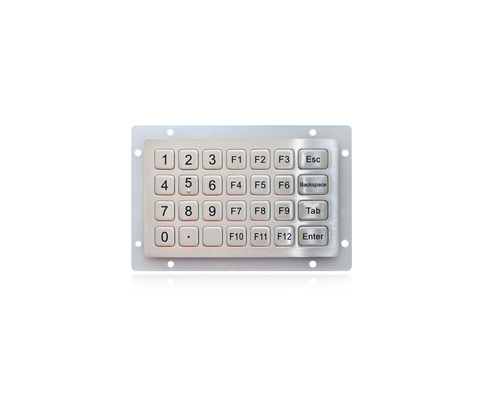 Ip65 Waterproof Vandal Proof Metal Keypad With Short Stroke 0.45mm Tactile Feeling