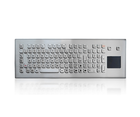Metal Stainless Steel Industrial Keyboard With Touchpad For Kiosk