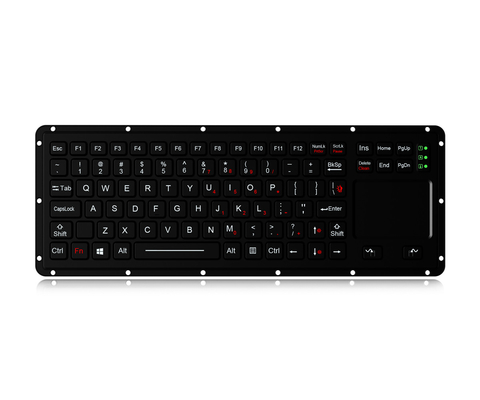 Rugged Silicone Industrial Keyboard With Backlight, Touchpad Keyboard