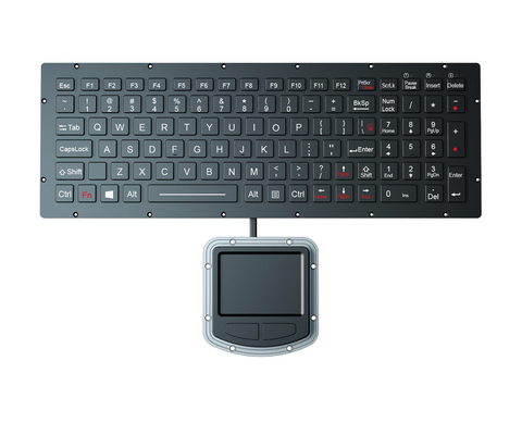 Rugged Military Keyboard For Critical Military Standards With Touchpad And Backlight