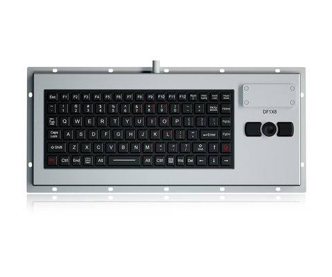 89 Keys Military Keyboard IP67 Dynamic Sealed And Durable Embedded Silicone Rubber Keyboard