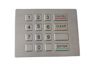 Water proof and vandal proof keypad 16 keys compact format IP67 dynamic