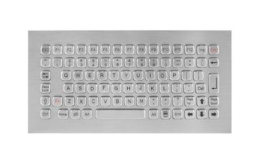 Vandal Proof Rugged Panel Mount Keyboard , Stainless Steel Keyboard for Self Service Kiosk