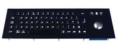 Black Embedded Waterproof Wire Keyboard 1.5mm Thickness Front Plate