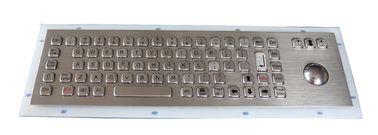 Ruggedized Metallic Panel Mount Keyboard IP67 Waterproof  73 Keys