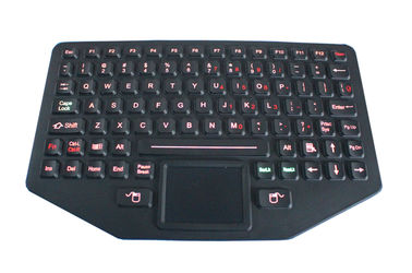 Rubber Material Silicone Industrial Keyboard , Panel Mount Keyboard OEM Available