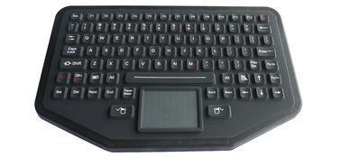 IP68 Wireless Silicone Industrial Keyboard USB / PS2 Connection With Red Backlight