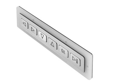 Stainless Steel Metal Keypad Industrial Matrix IP67 Waterproof 6 Keys 0.45mm Travel