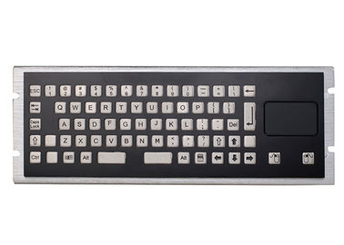 Stainless Steel Industrial Keyboard With Touchpad IP67 Waterproof Panel Mount