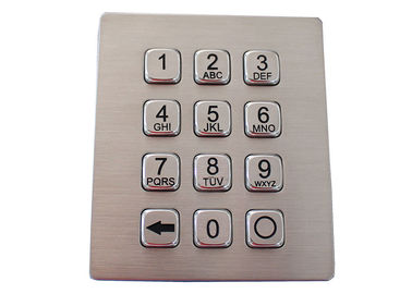 12 Keys Metal Numeric Keypad 4x3 Door Entry Programmable Dot Matrix Interface