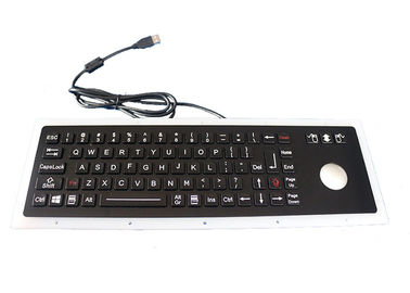Black IP67 Dynamic Usb Mechanical Keyboard 76 Keys With 38mm Trackball Mouse
