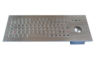 IP67 rated rugged metal kiosk trackball Keyboard with separate FN keys